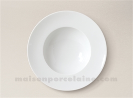 ASSIETTE CREUSE AILE LIMOGES PORCELAINE BLANCHE ENVIE D23