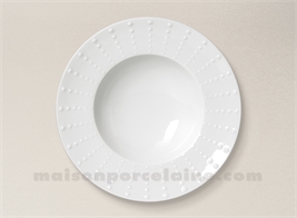 ASSIETTE CREUSE AILE PATE EXTRA BLANCHE LIMOGES SANIA D22.5