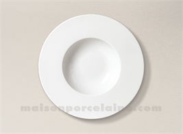 ASSIETTE CREUSE AILE PORCELAINE BLANCHE ZEN D23.5