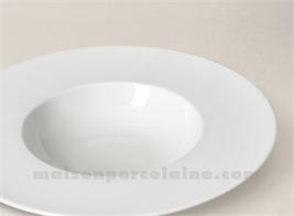 ASSIETTE CREUSE CARRE SAHARA en porcelaine blanche - Centre vaisselle Sarl  La Porcelaine de Christèle