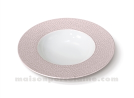 ASSIETTE CREUSE AILE REVES D'OPALINE D23.5 - CARAMEL