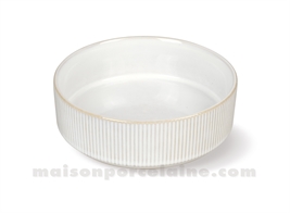 ASSIETTE CREUSE / BOL EMPILABLE GRES MEDARD DE NOBLAT AGORA BEIGE 18CL