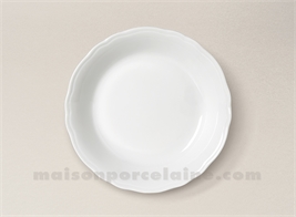 ASSIETTE CREUSE CALOTTE LIMOGES PORCELAINE BLANCHE COLBERT 19CM