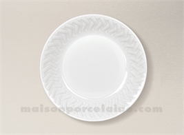 ASSIETTE CREUSE CALOTTE LIMOGES PORCELAINE BLANCHE LOUISIANE D19