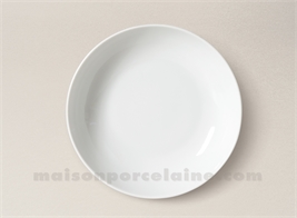 ASSIETTE CREUSE CALOTTE PORCELAINE BLANCHE FLANDRE D20.5