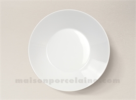 ASSIETTE CREUSE GOURMET PORCELAINE BLANCHE AUCKLAND D22