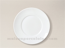 ASSIETTE DESSERT LIMOGES PORCELAINE BLANCHE ENVIE D22