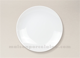 ASSIETTE DESSERT PORCELAINE BLANCHE ARTOIS D21