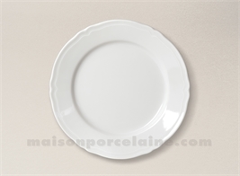 ASSIETTE DESSERT PORCELAINE BLANCHE CLARA D21