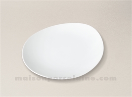 ASSIETTE DESSERT PORCELAINE BLANCHE ISLAND D22.5