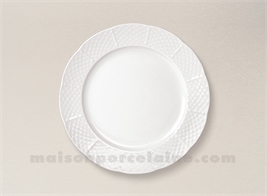 ASSIETTE DESSERT PORCELAINE BLANCHE NATACHA D21