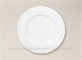 ASSIETTE DESSERT PORCELAINE BLANCHE SOLOGNE D21