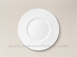 ASSIETTE DESSERT PORCELAINE BLANCHE ZEN D23