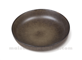 ASSIETTE GRES CREUSE SALADE ET PATES MEDARD DE NOBLAT MAORI 19CM M M