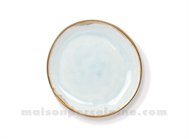 ASSIETTE GRES DESSERT MEDARD DE NOBLAT SHADOW AQUA  20,5CM