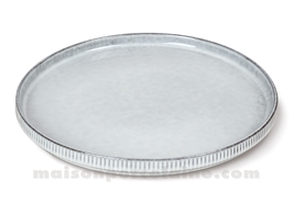 ASSIETTE GRES PLATE MEDARD DE NOBLAT AGORA GRIS 25CM