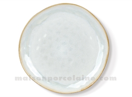 ASSIETTE GRES PLATE MEDARD DE NOBLAT SHADOW AQUA  28CM