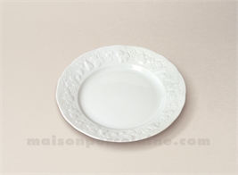 ASSIETTE PAIN CALIFORNIA LIMOGES PORCELAINE BLANCHE D15.5