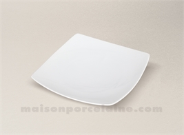 ASSIETTE PAIN CARREE PORCELAINE BLANCHE NARA 16X16CM