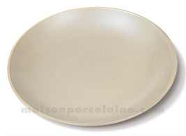 ASSIETTE PLAT DU JOUR COUPE OKRA SAFRAN 26,5X5CM