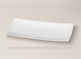 ASSIETTE / PLAT RECTANGULAIRE PORCELAINE BLANCHE 30X13CMX13X13X13