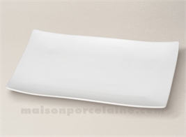 ASSIETTE / PLAT RECTANGULAIRE PORCELAINE BLANCHE 34X19CMX19X19X19X19X19