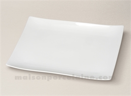 ASSIETTE / PLAT RECTANGULAIRE PORCELAINE BLANCHE SEOUL 32,5X22,5CM5555