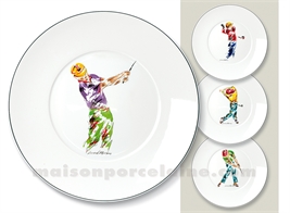 ASSIETTE PLATE LIMOGES ENVIE D28