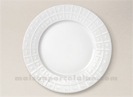 ASSIETTE PLATE LIMOGES PORCELAINE BLANCHE OSMOSE D265