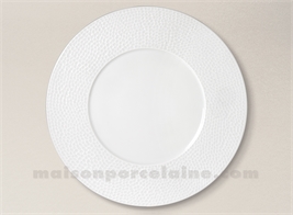 ASSIETTE PLATE PORCELAINE BLANCHE EMULSION D29