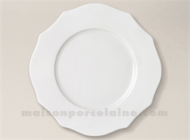 ASSIETTE PLATE PORCELAINE BLANCHE SISSI D27.5