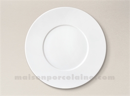 ASSIETTE PLATE PORCELAINE BLANCHE ZEN D27