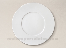 ASSIETTE PLATE PORCELAINE BLANCHE ZEN D29