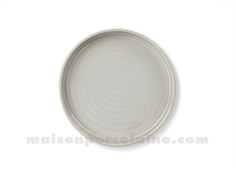 PLATE GRIS NACRE 16CM