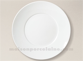 ASSIETTE PRESENTATION LIMOGES PORCELAINE BLANCHE ENVIE D32