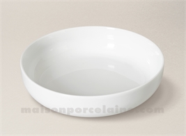 ASSIETTE SALADE/PÂTES PORCELAINE BLANCHE YAKA 20CM