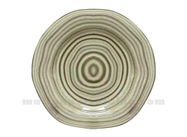ASSIETTE SAPA DESSERT BLANC CASSÉ D20,7 H2,2CM