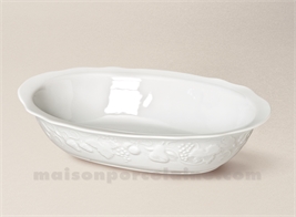 BAKER CALIFORNIA LIMOGES PORCELAINE BLANCHE 27X17 80CL