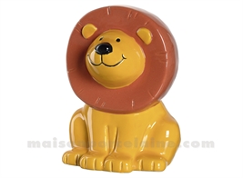 BAMBINI - TIRELIRE LION H13CM