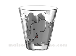 BAMBINI - VERRE 21,5CL H9X9CM ÉLÉPHANT