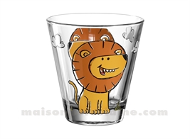 BAMBINI - VERRE 21,5CL H9X9CM LION