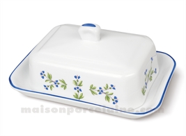BEURRIER COUVERT RECTANGULAIRE FACETTES 18X12