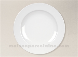 BISTROT ASSIETTE CHR PLATE PORCELAINE BLANCHE 25CM
