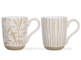 BOHEME - SET 2 MUGS GRES 30CL