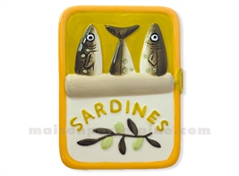 BOÎTE SARDINES KAKI L13,4 P10 H7CM
