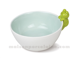 BOL GRES MEDARD DE NOBLAT MIAM BLEU GRENOUILLE RELIEF