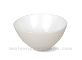 BOL GRES MEDARD DE NOBLAT OSLO ECRU BRILLANT / DOS GREGE MAT 13 CM
