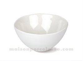 BOL GRES MEDARD DE NOBLAT OSLO GREGE BRILLANT / DOS ECRU MAT 13 CM