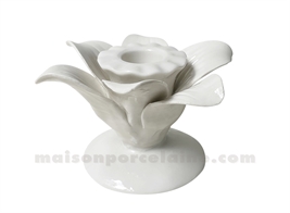 BOUGEOIR PALMIER PM BLANC D9 H6,2CM
