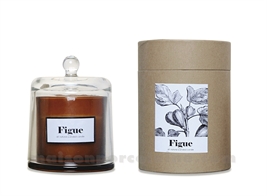 BOUGIE CLOCHE MINI FIGUE BOISÉE D8,5 H11,5 CM